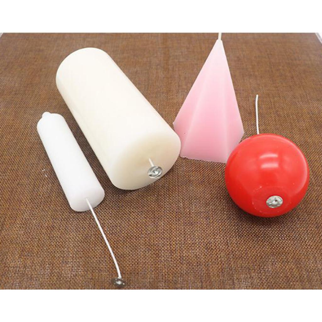 Cotton Wick Pre Tabbed - プレタブ付きコットンキャンドル芯 100個入り キャンドル用品 DIYキャンドル作り用