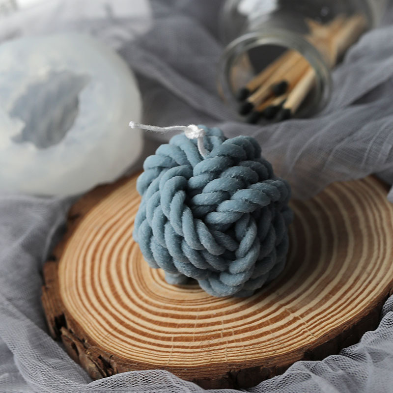 Candle Making Essentials - 3D ウール形状キャンドルモールド香りキャンドル鋳造モールド手作り DIY 石鹸作りワックスモールド手芸家の装飾樹脂金型