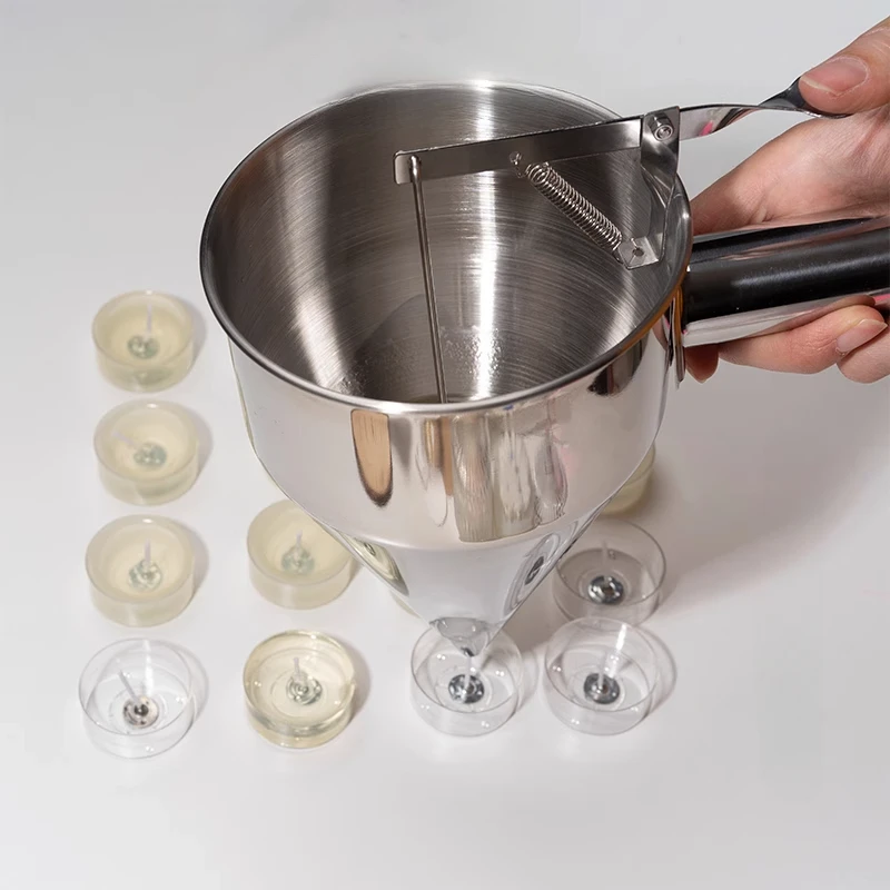 Candle Making Jug - ステンレス鋼ハンドヘルド漏斗テーパーキャンドル液体ディスペンサー Diy キャンドルアロマセラピークイック分配ワックス注ぐツール