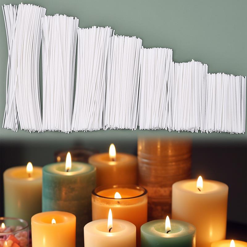 Candle Making Wicks - キャンドルを作るための綿よだれかけのセット,無煙ワックス,コア,大豆,ワックス,不織布,キャンドル,50/100個