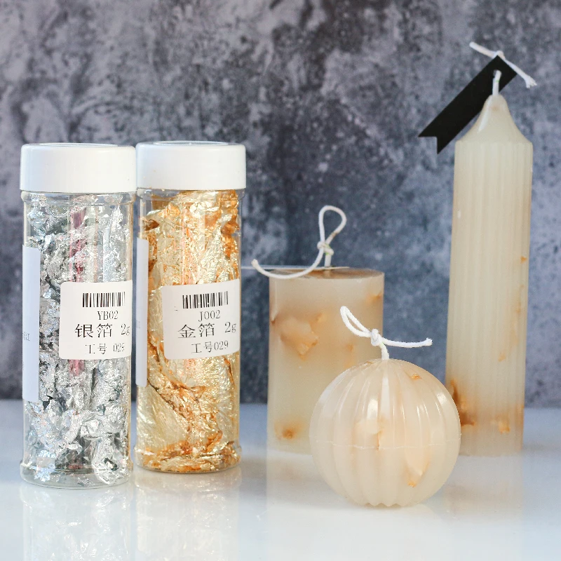 Candle Making Material - 手作りのクリエイティブなキャンドル作りの素材,ケーキの装飾,アルミホイル,フレーク,模造樹脂,手作りのジュエリー