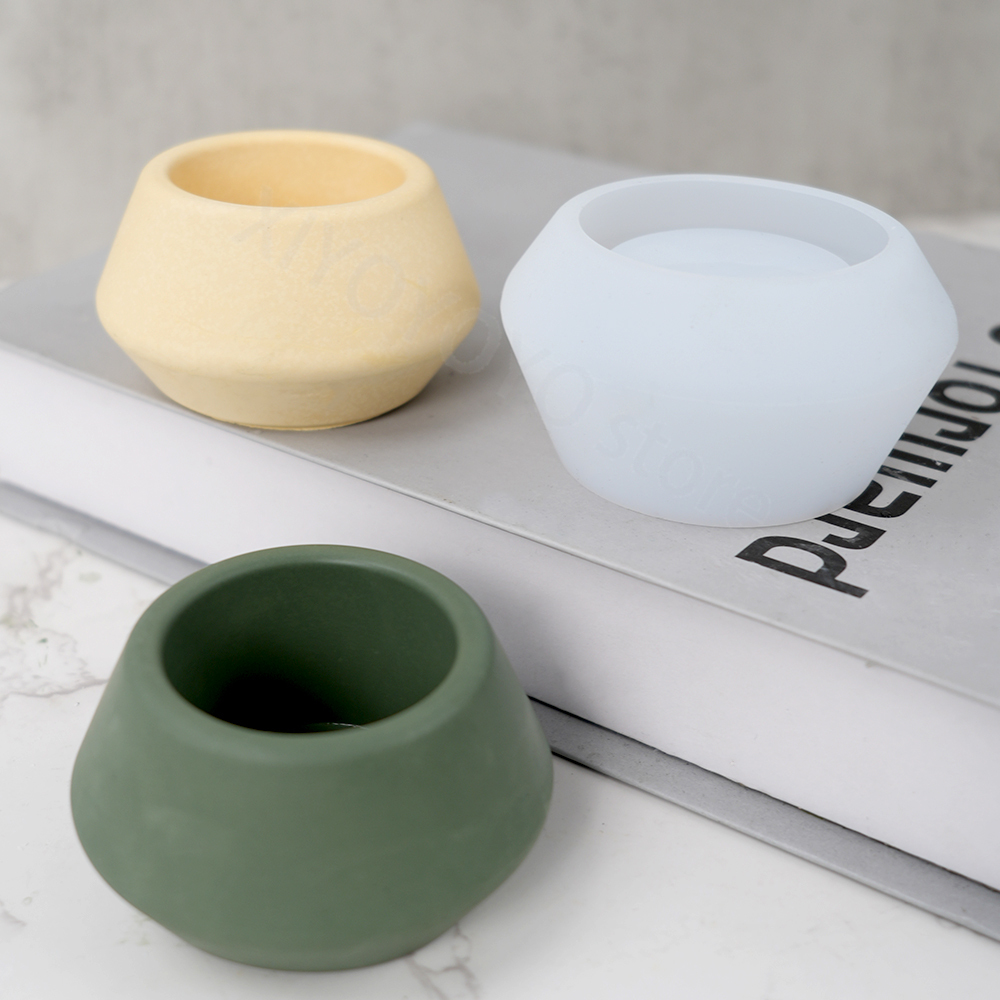 Candle Making Jars - 家の装飾のための丸いボウルの収納ボックス,シリコン型,特許取得済みのキャンドルの製造,コンクリートのセメント金,DIY,樹脂の植木鉢