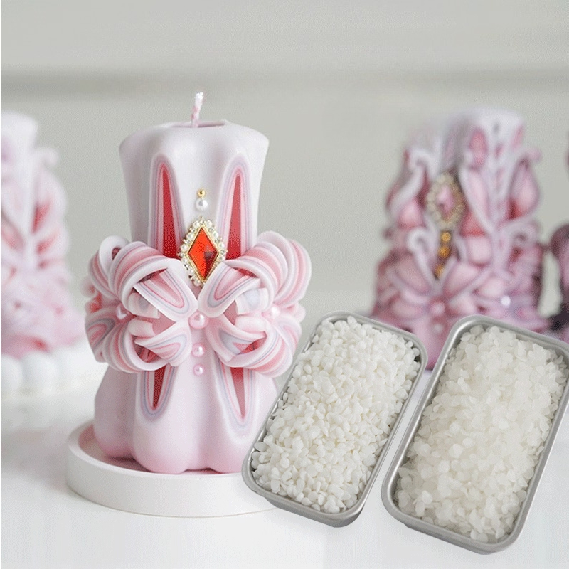 Candle Making Material - 1KG 彫刻香り付きキャンドル原料 58度蜜蝋 手作りDIY彫刻キャンドル型 ワックス素材 キャンドル製作用品
