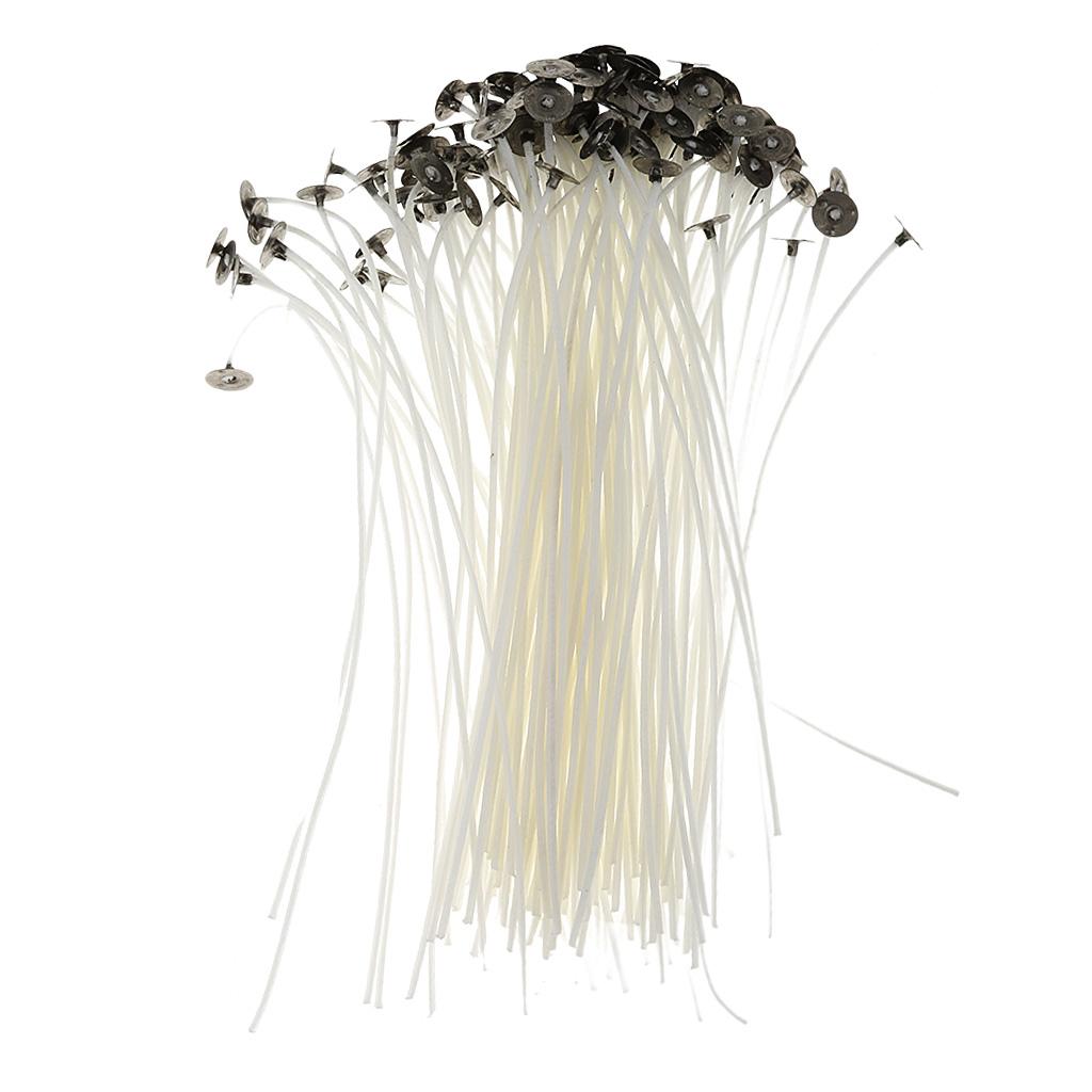 Cotton Wick Pre Tabbed - プレタブ付きコットンキャンドル芯 15cm 手作りキャンドル芯 DIYキャンドルクラフトやキャンドルモールド鋳造用