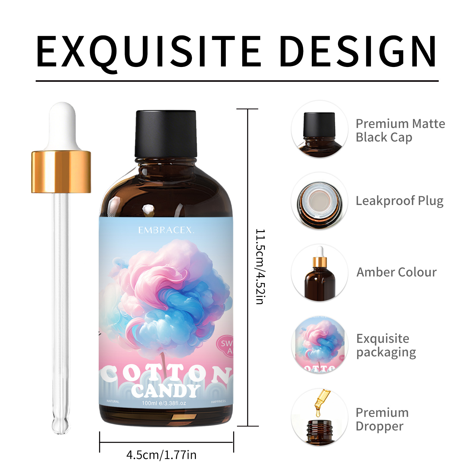 100ml コットンキャンディフレグランスオイル ディフュー - Candle Making Scents のレビューと価格