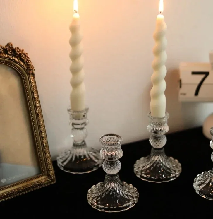テーブル用クリスタルキャンドルホルダー、ディナーパーティー、 - Candle Making Glass のレビューと価格