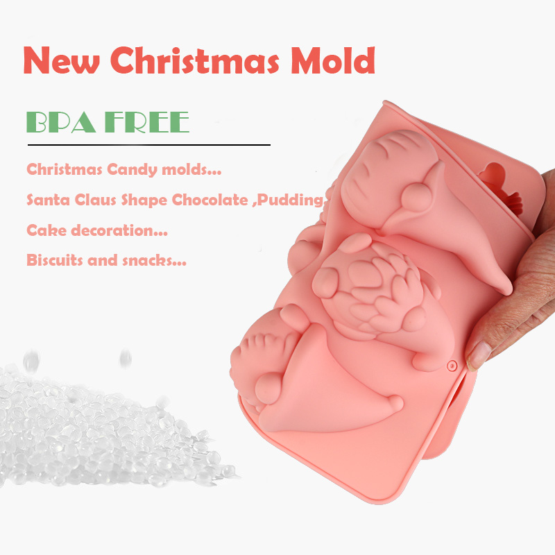 6つの空洞を持つクリスマスノームケーキチョコレートシリコン製 - Candle Making Easy のレビューと価格