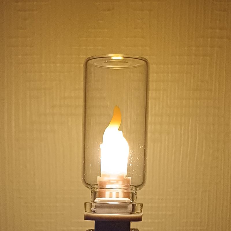 USB 炎のちらつき LED つや消し透明ガラスキャンドルナ - Candle Making Glass のレビューと価格