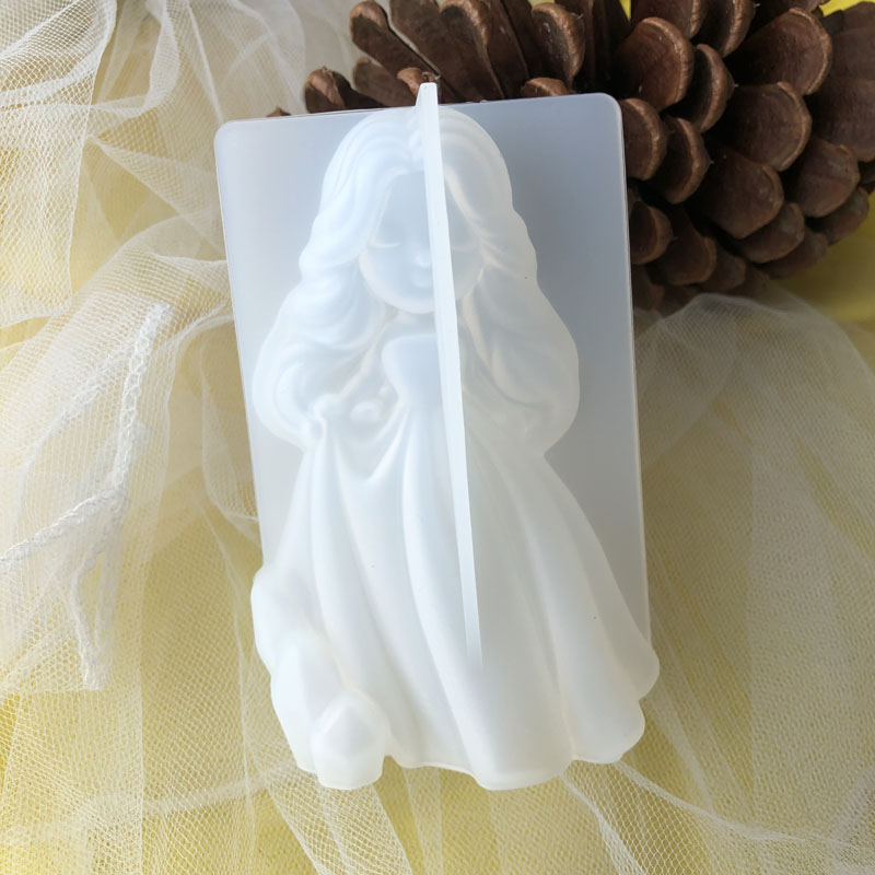3D かわいいプリンセスシリコーンキャンドルモールド天使の女 - Candle Making Business のレビューと価格