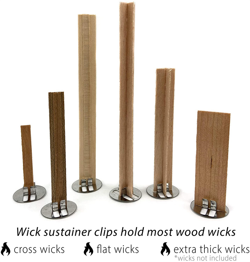 キャンドル作り用品用の木製キャンドル芯ベースクリップ - Candle Making Wicks のレビューと価格