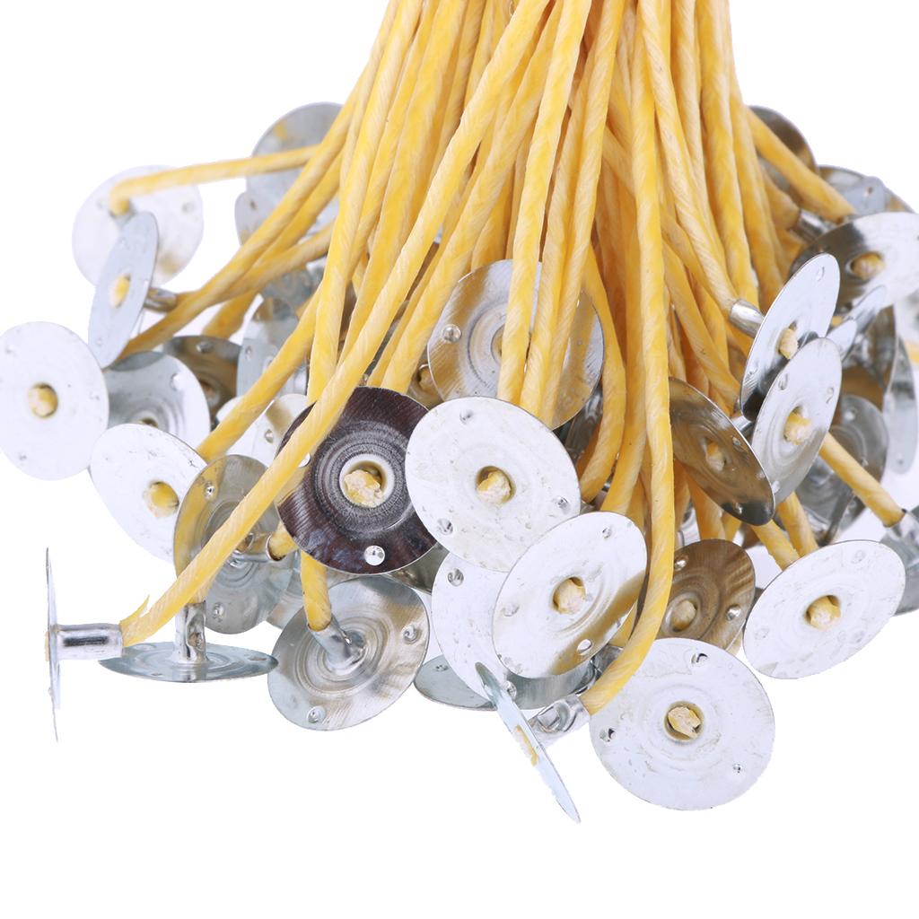 キャンドル芯 20cm プレタブ付き 蜜蝋コットン芯 DIY - Cotton Wick Pre Tabbed のレビューと価格