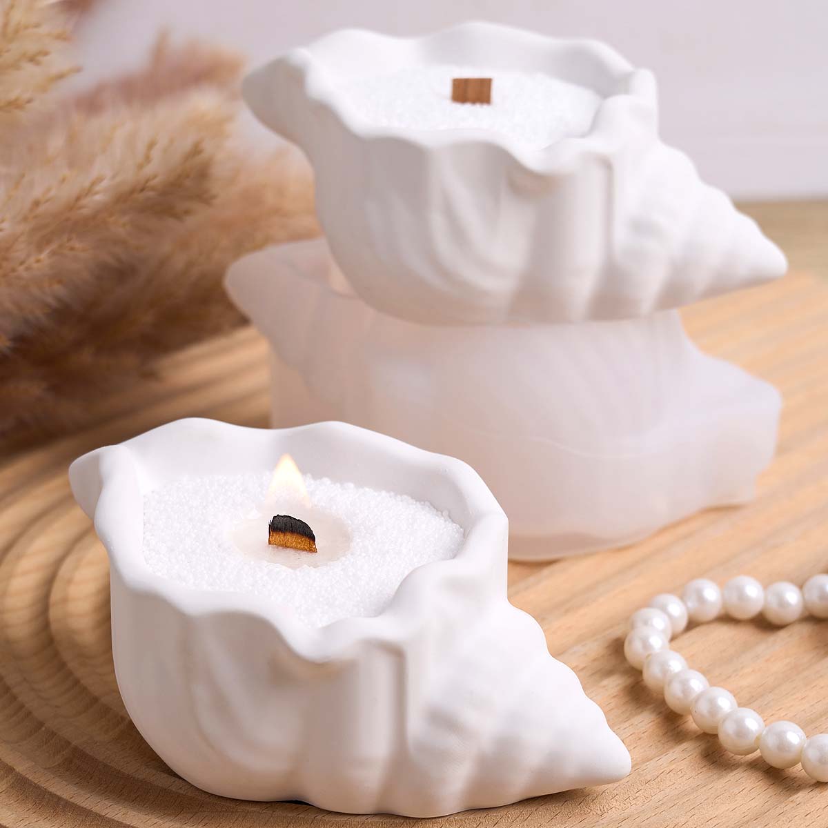 巻貝キャンドルジャーシリコーン型 DIY オーシャンシリーズ - Candle Making Jars のレビューと価格