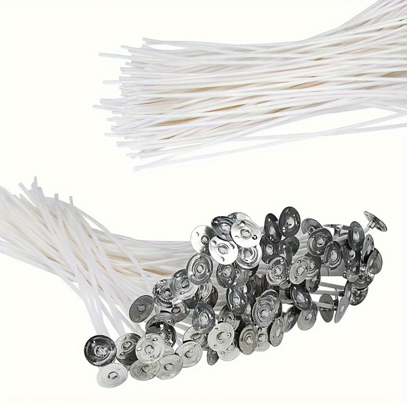 6-20cm 100個入り 無煙キャンドル芯 ワックス加工済 - Cotton Wick Pre Tabbed のレビューと価格