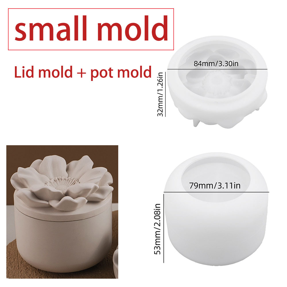 ひまわり収納ボックスシリコンモールドDIY蓋付きキャンドルジ - Candle Making Jars のレビューと価格