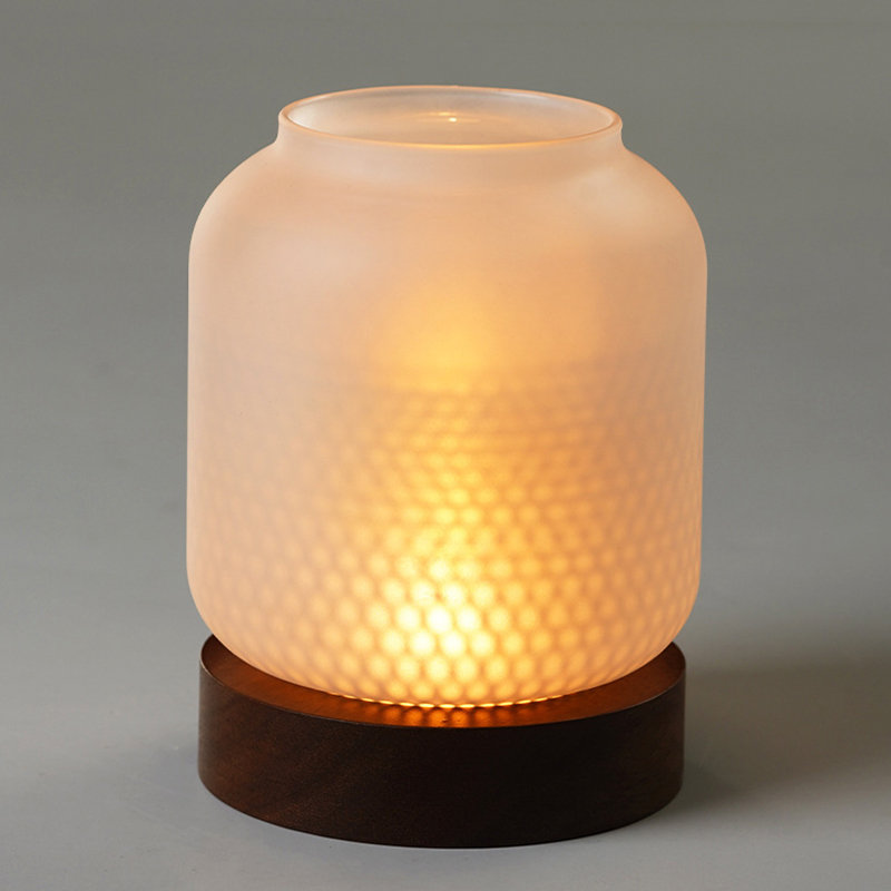 ガラスカバー付きヴィンテージ木製キャンドルホルダー、ホテルバ - Candle Making Glass のレビューと価格