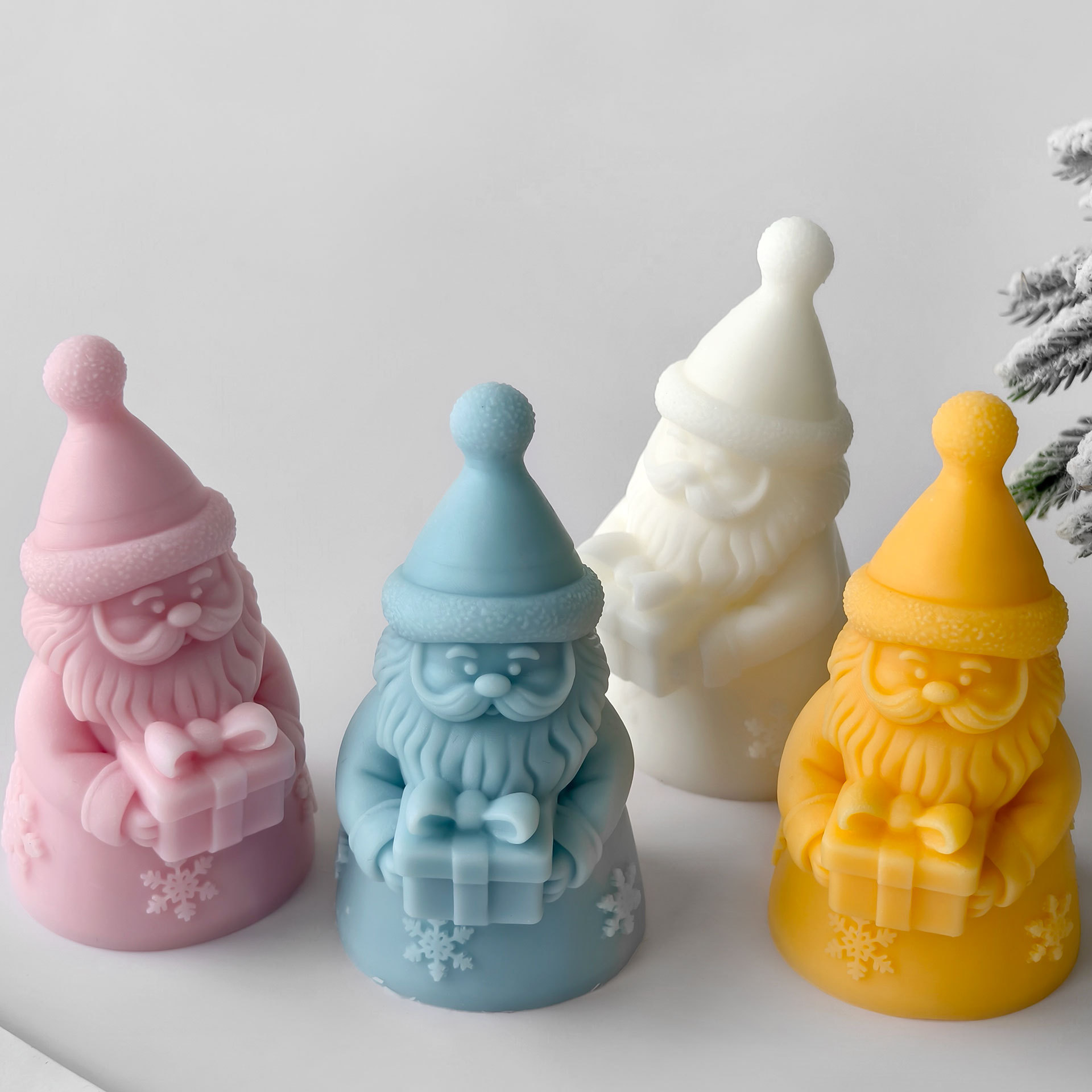 サンタクロースギフトボックスシリコーン型手作りアロマキャンド - Candle Making Easy のレビューと価格