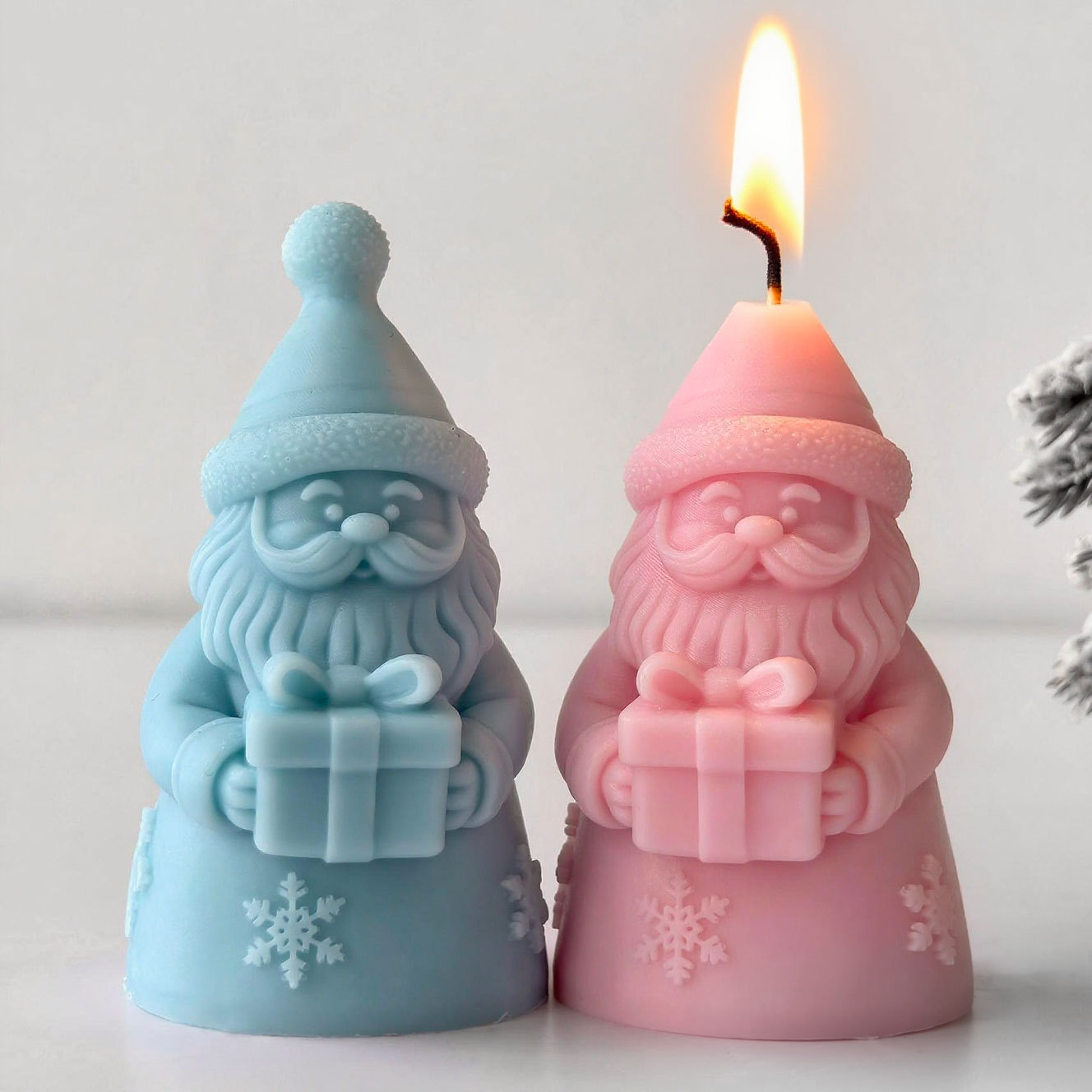 サンタクロースギフトボックスシリコーン型手作りアロマキャンド - Candle Making Easy のレビューと価格