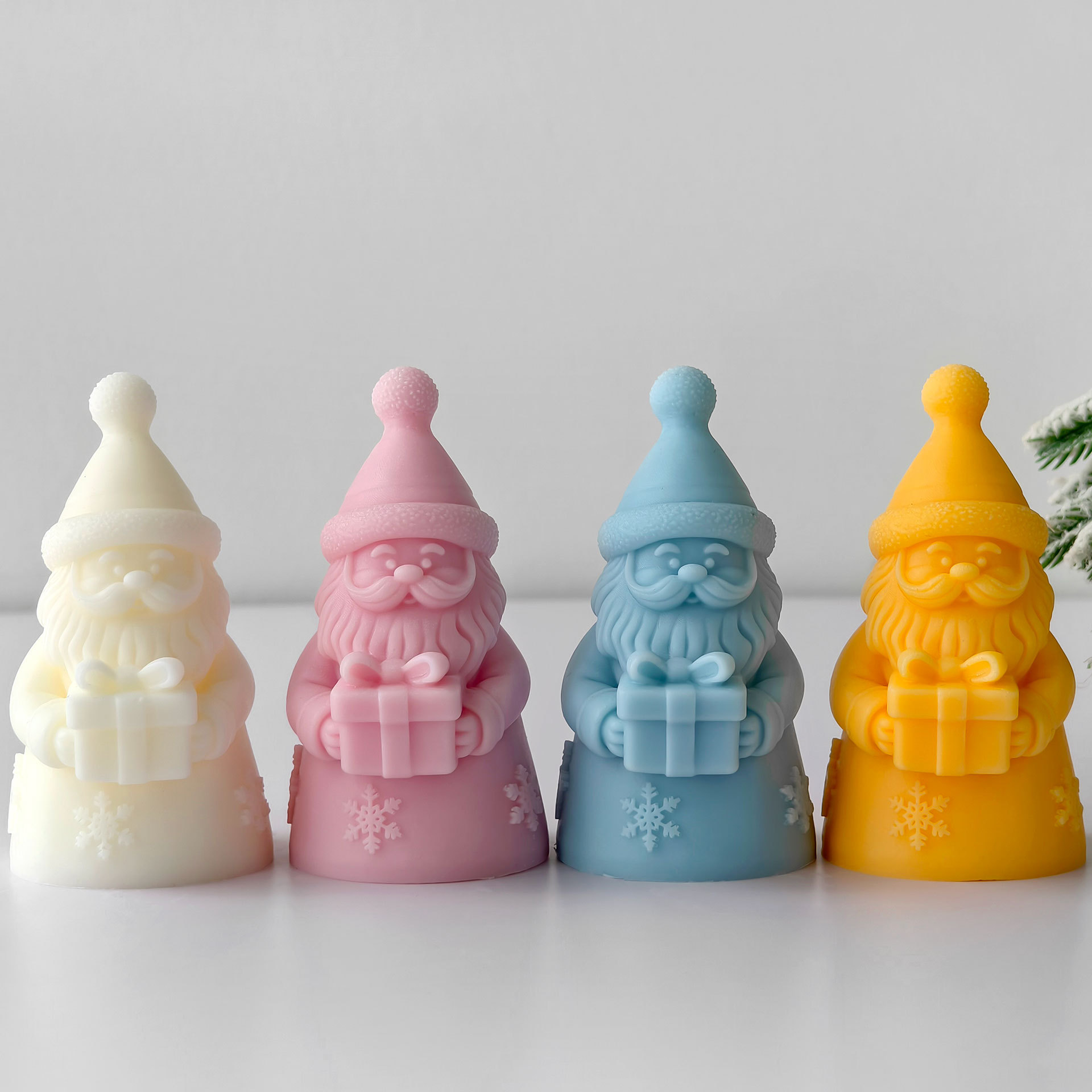 サンタクロースギフトボックスシリコーン型手作りアロマキャンド - Candle Making Easy のレビューと価格