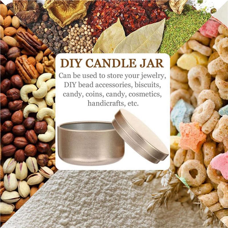 AT43-72個 キャンドルジャー装飾ラベル 空の収納缶 キ - Candle Making Jug のレビューと価格
