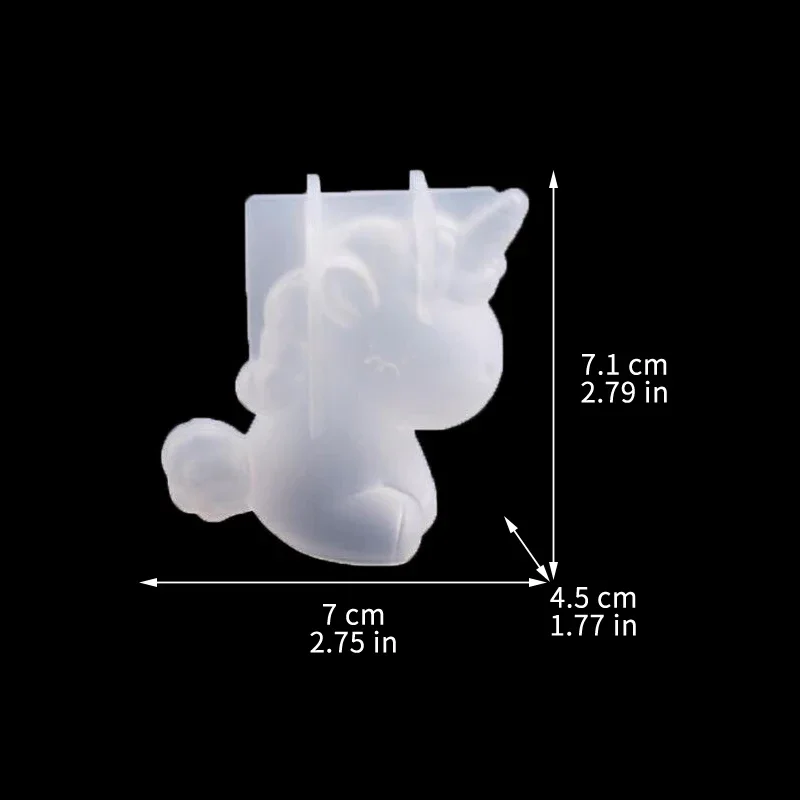 3D 幾何学的なシリコーンユニコーン猫鹿クマ型ソープキャンド - Candle Making Business のレビューと価格