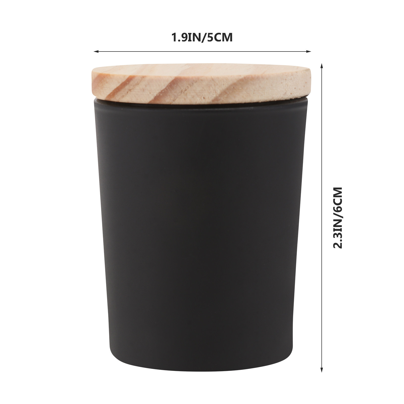 2個セット シンプルでおしゃれな蓋付きガラス製DIYカップ  - Candle Making Glass Jars のレビューと価格