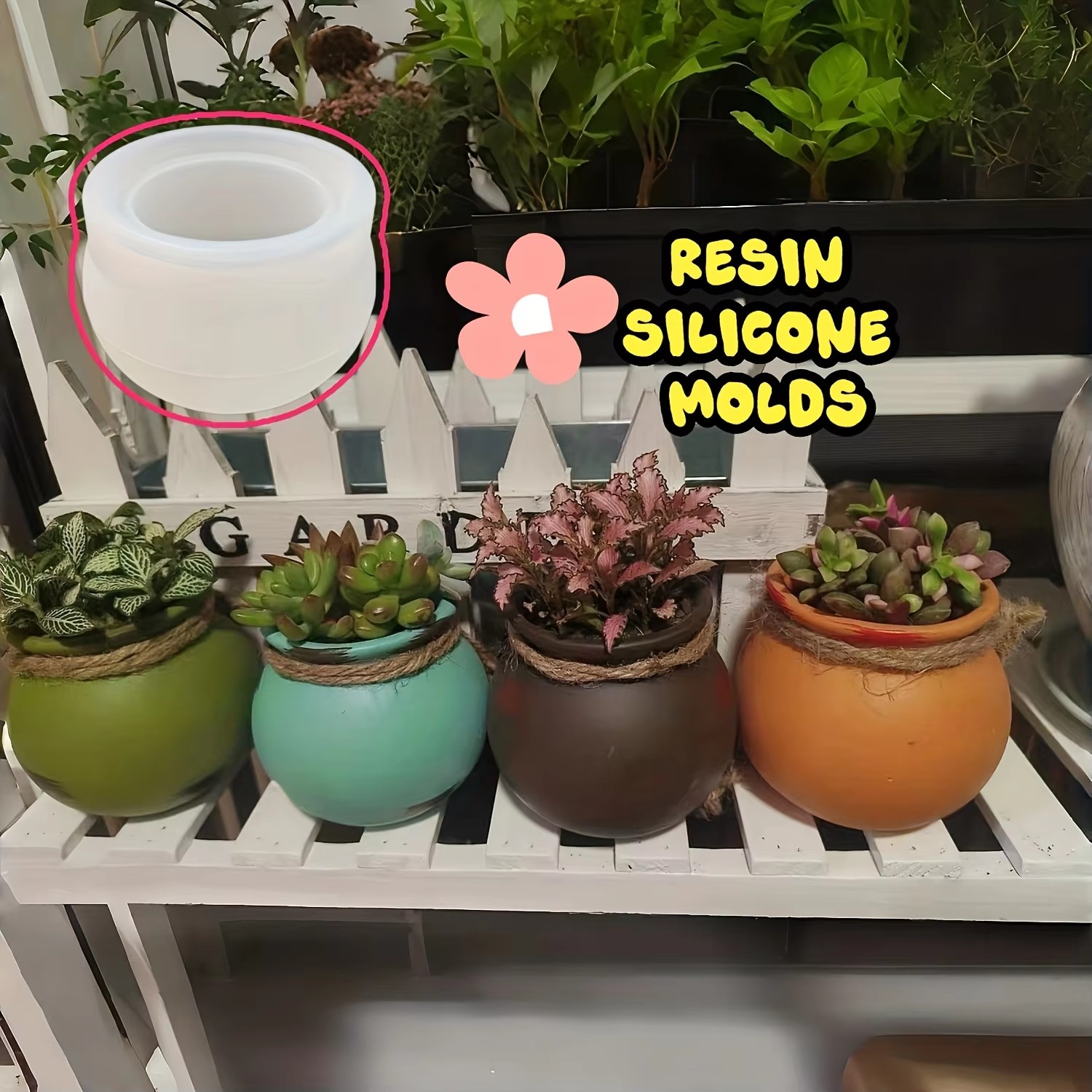 シリコンフラワーポット型、樹脂型、エポキシ型、香り付きキャン - Candle Making Scents のレビューと価格