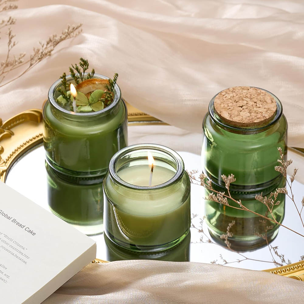 3オンスのガラス製キャンドルジャー、キャンドル作り用キャンド - Candle Making Glass Jars のレビューと価格