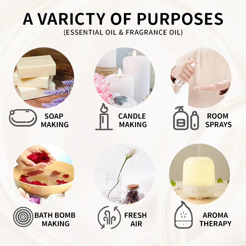 DIY石鹸キャンドルを作るためのエッセンシャルオイル、天然植 - Candle Making Glass のレビューと価格