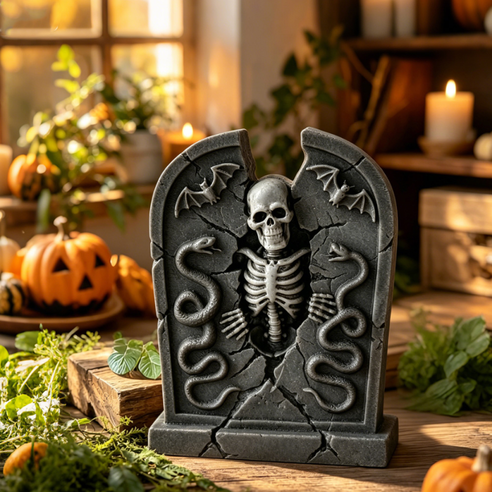 ハロウィン墓石シリコンモールドお化け屋敷スケルトンキャンドル - Candle Making Essentials のレビューと価格