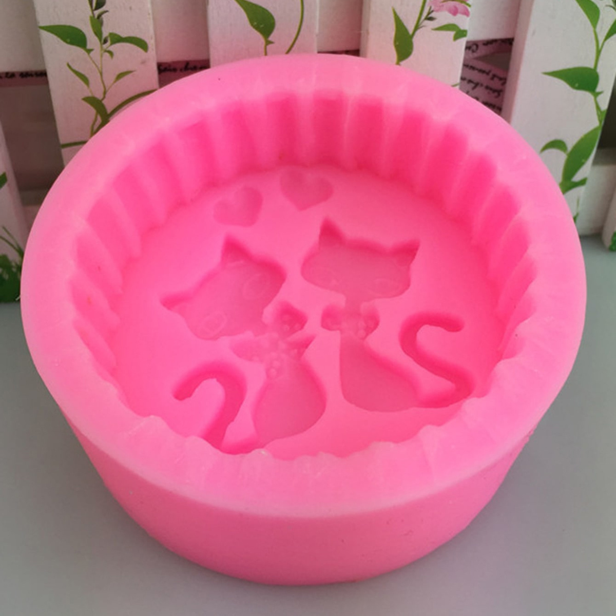 1ピースシリコン製猫型石鹸型 - 丸型DIYキャンドル作成型 - Candle Making Easy のレビューと価格