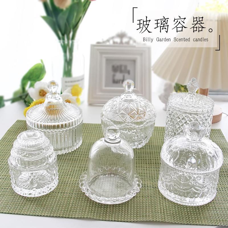 家のためのフランスのガラスのキャンドル,家のための芸術的なキ - Candle Making Glass Jars のレビューと価格
