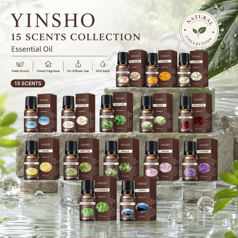 フレグランスエッセンシャルオイルセット 15個入り 10ml - Candle Making Essentials のレビューと価格
