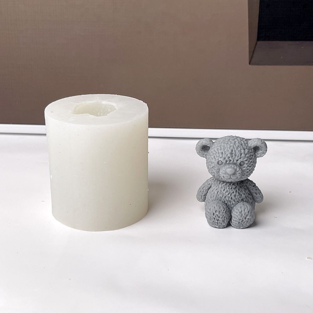 3D かわいいクマキャンドル作成型ミニテディベア香りキャンド - Candle Making Essentials のレビューと価格