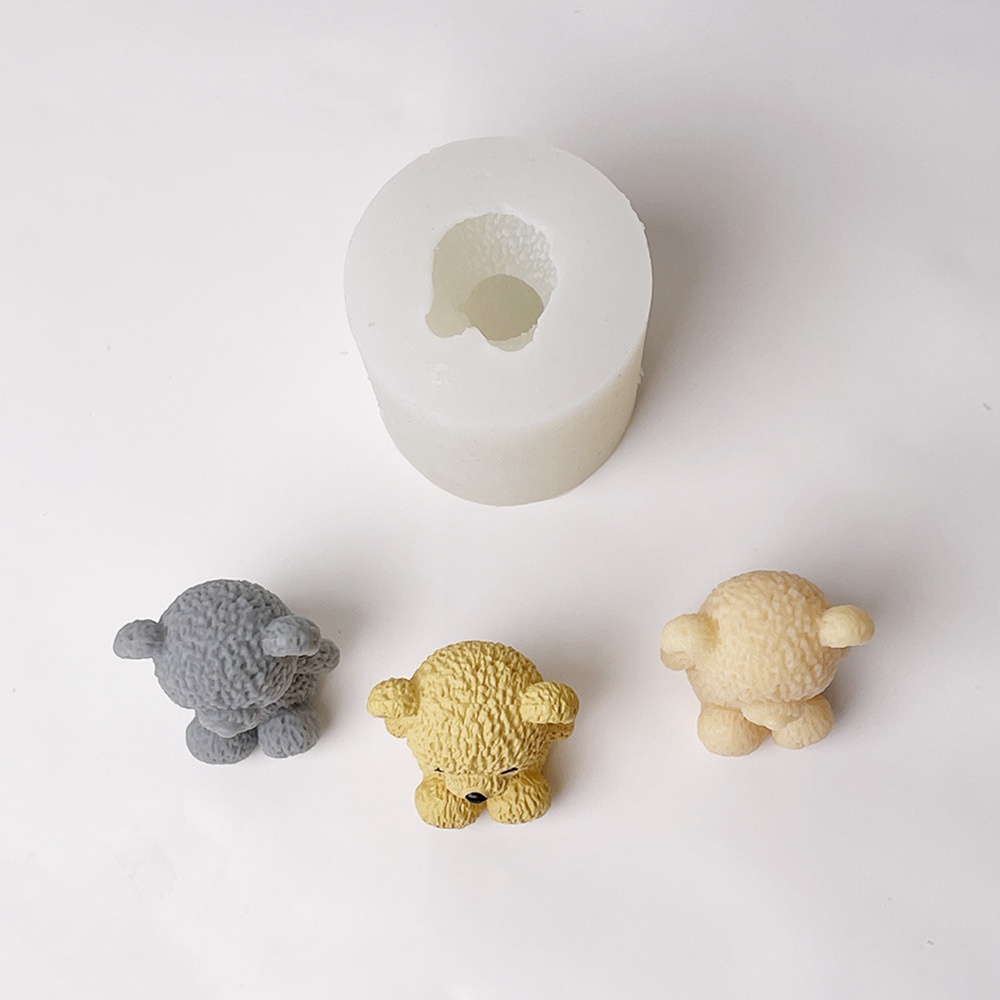 3D かわいいクマキャンドル作成型ミニテディベア香りキャンド - Candle Making Essentials のレビューと価格