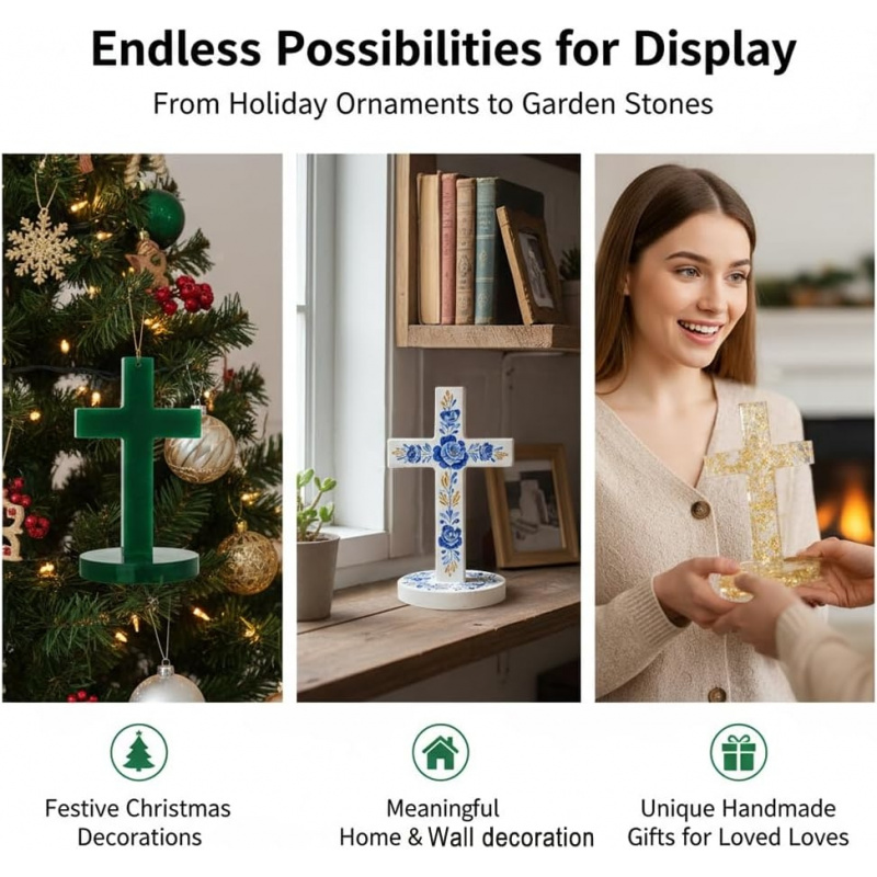 垂直に十字型のベースが付いた2つのシリコン型、DIYの吊り下 - Candle Making Jug のレビューと価格