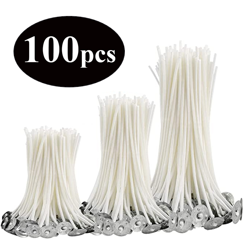 無煙キャンドル芯 2.6-20 センチメートルプレワックスコ - Cotton Wick Pre Tabbed のレビューと価格