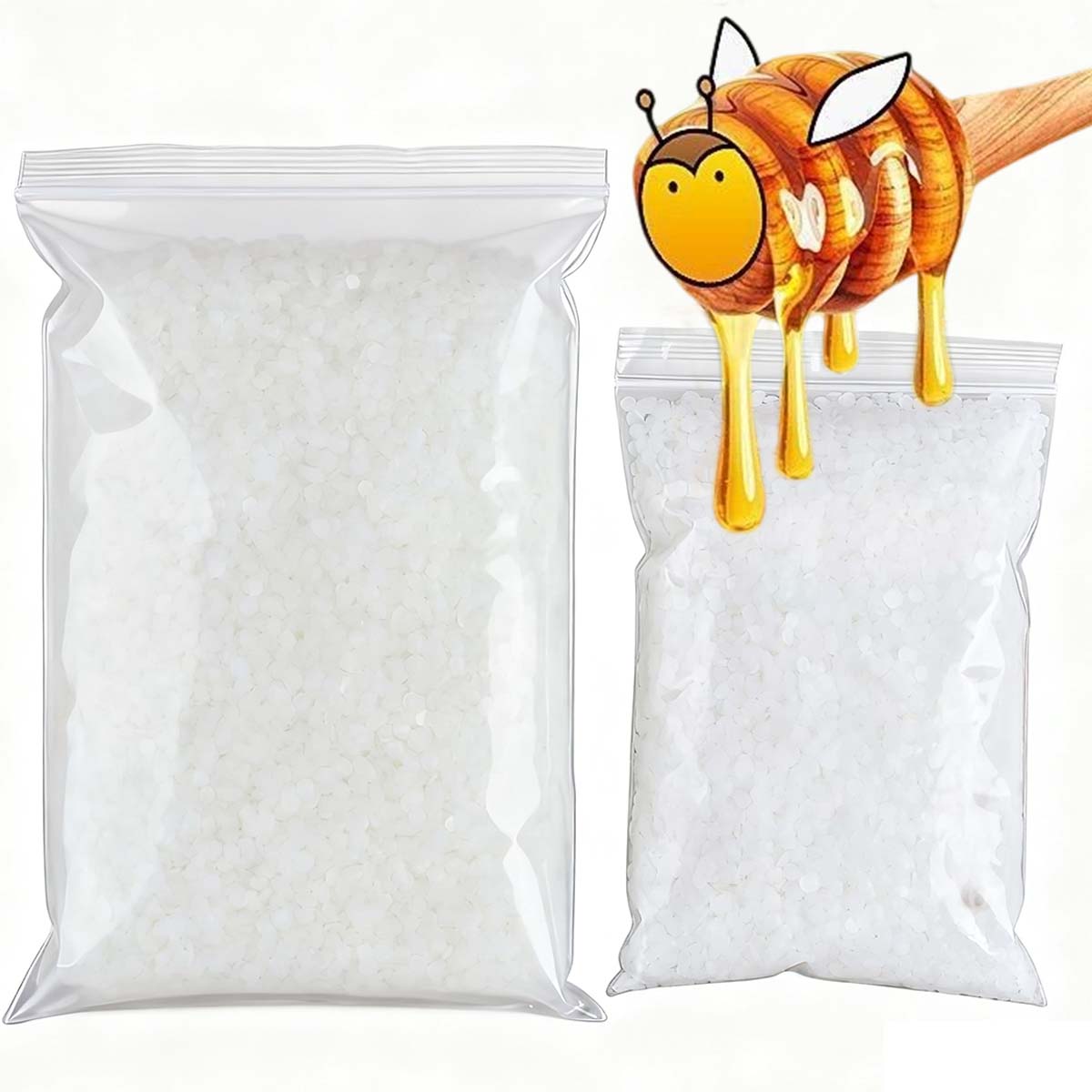 200g-1000g 白蜜蝋 純天然粒状 香り付きキャンドル - Candle Making Material のレビューと価格