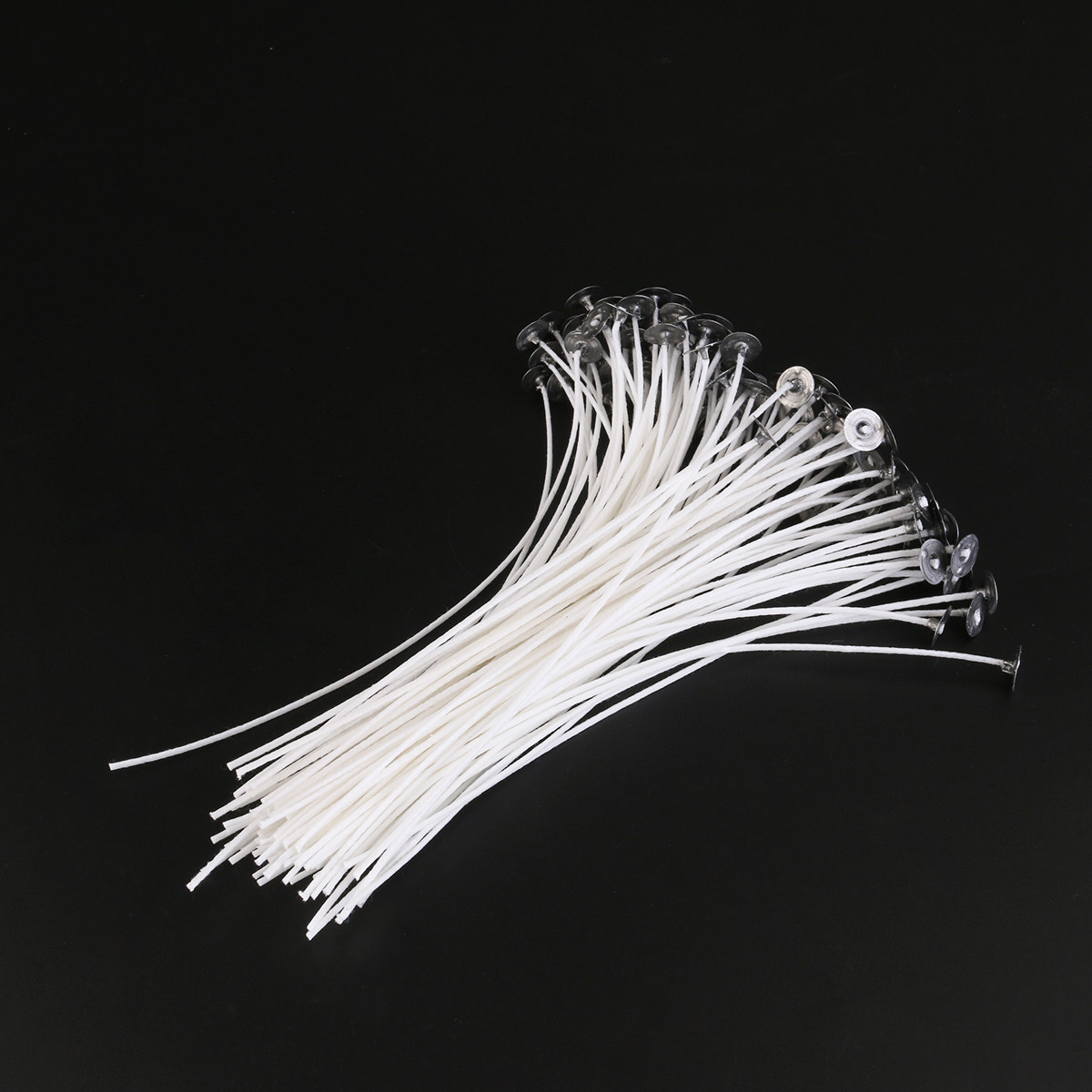 100個入り、低煙性コットン芯、ソイワックス、パラフィンワッ - Cotton Wick Pre Tabbed のレビューと価格