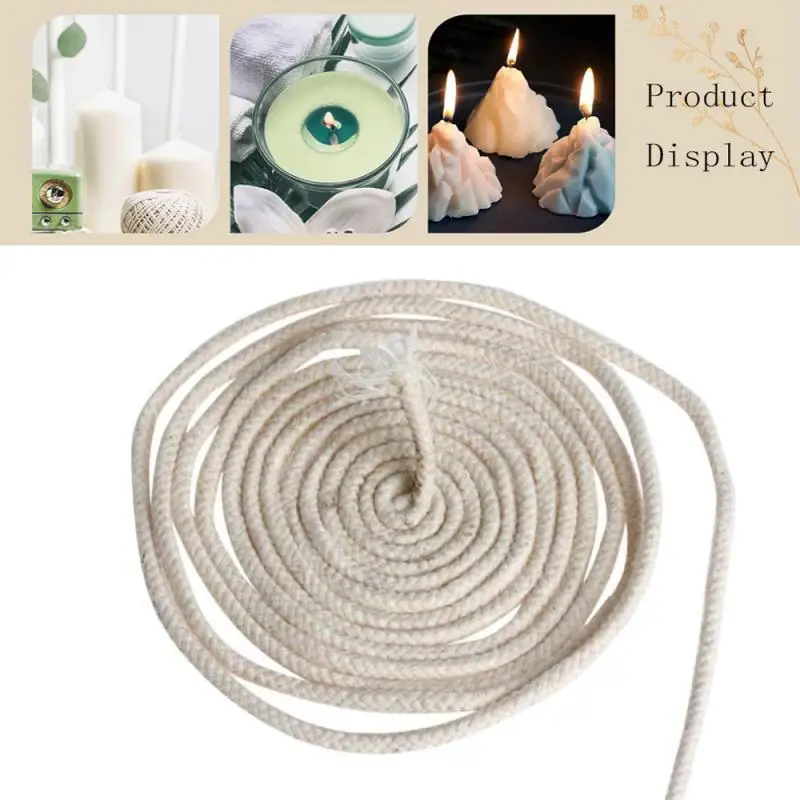 3/5/10m丸型コットンアルコール芯綿芯、DIY手作りキャ - Candle Making Wicks のレビューと価格