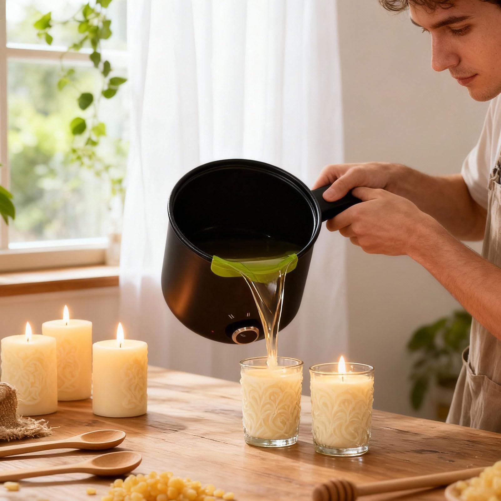 キャンドルワックス溶解ポット 1.5L 大型ステンレス製電気 - Candle Making Business のレビューと価格