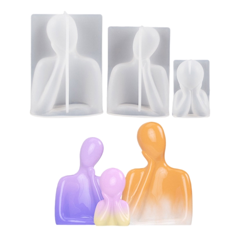 家族のための3Dシリコーンキャンドル,抽象芸術の体,ベントキ - Candle Making Scents のレビューと価格