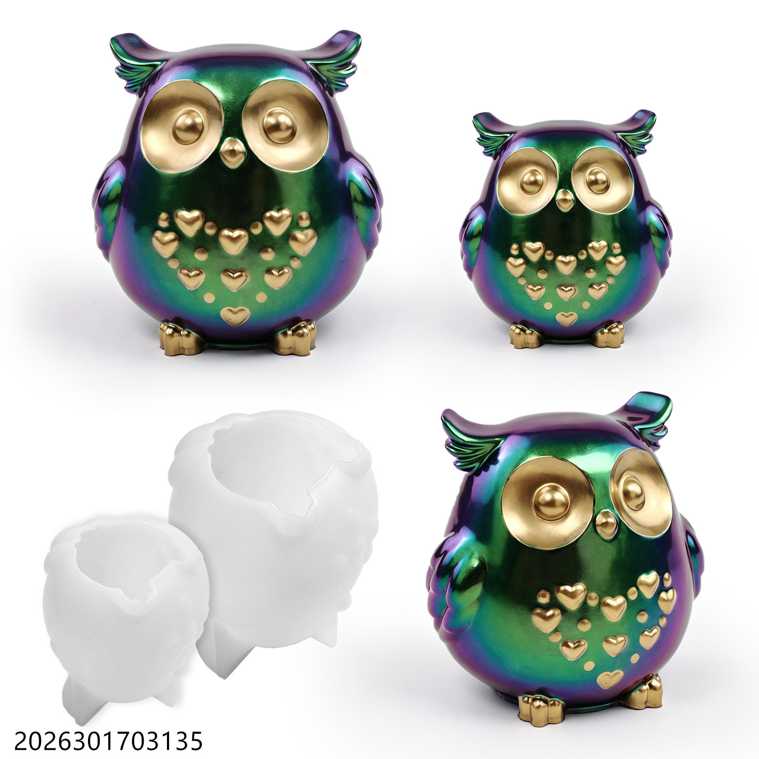 フクロウシリコンモールド 3D鳥型セット DIYエポキシ樹脂 - Candle Making Scents のレビューと価格