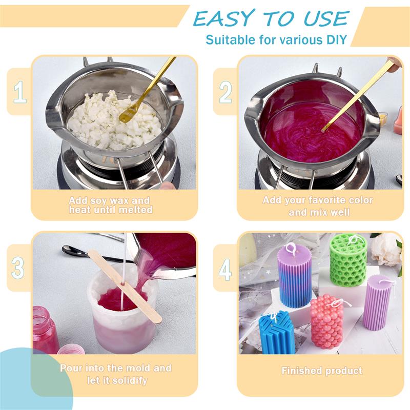 100/500 グラム/1 キロ純粋な大豆ワックスパラフィン - Candle Making Material のレビューと価格