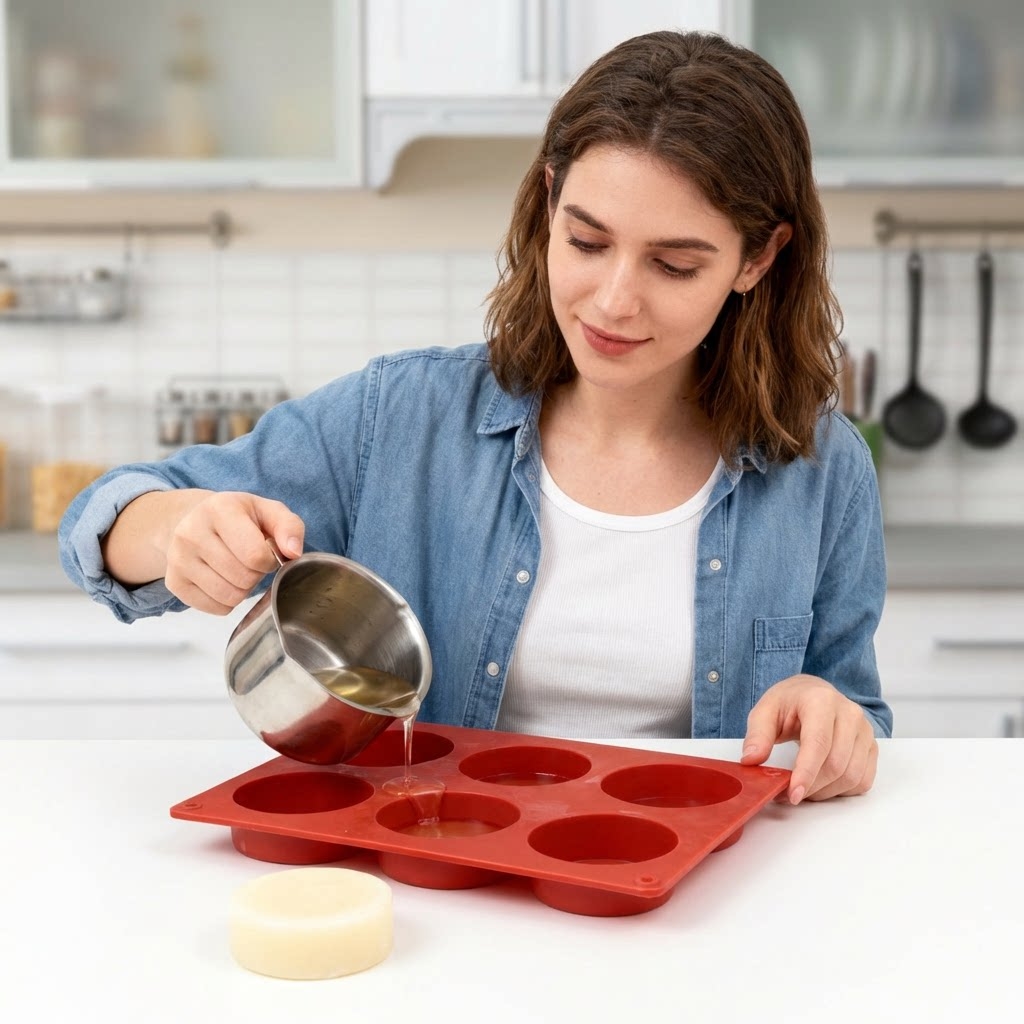 丸型シリコンソープモールド DIY手作り石鹸作りツール シリ - Candle Making Easy のレビューと価格
