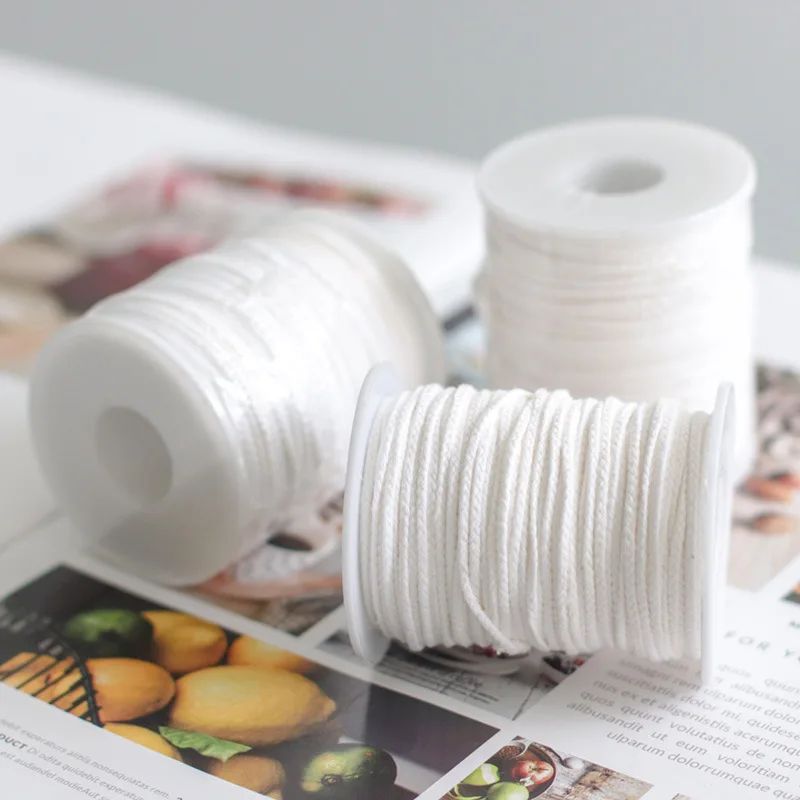 61メートル/ロール ホワイトキャンドル芯 コットンキャンド - Candle Making Wicks のレビューと価格