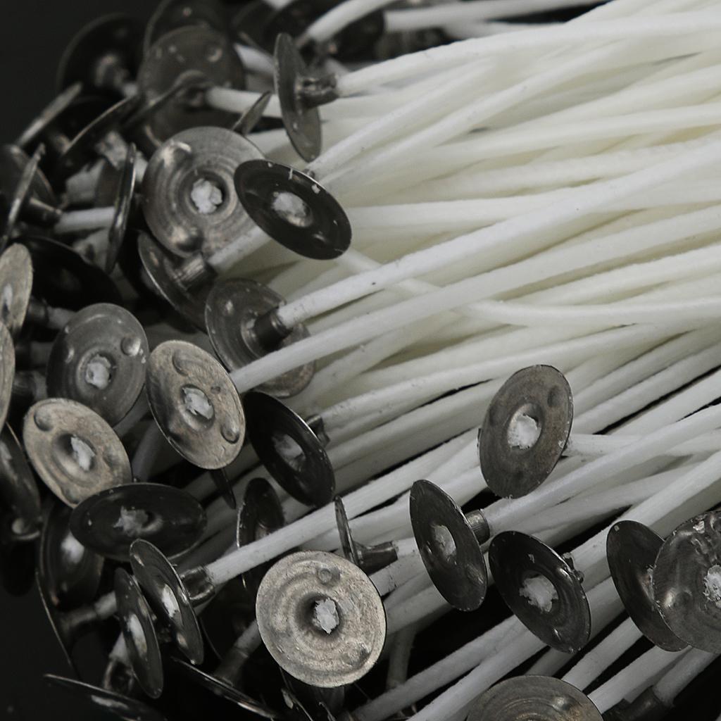 プレタブ付きコットンキャンドル芯 15cm 手作りキャンドル - Cotton Wick Pre Tabbed のレビューと価格